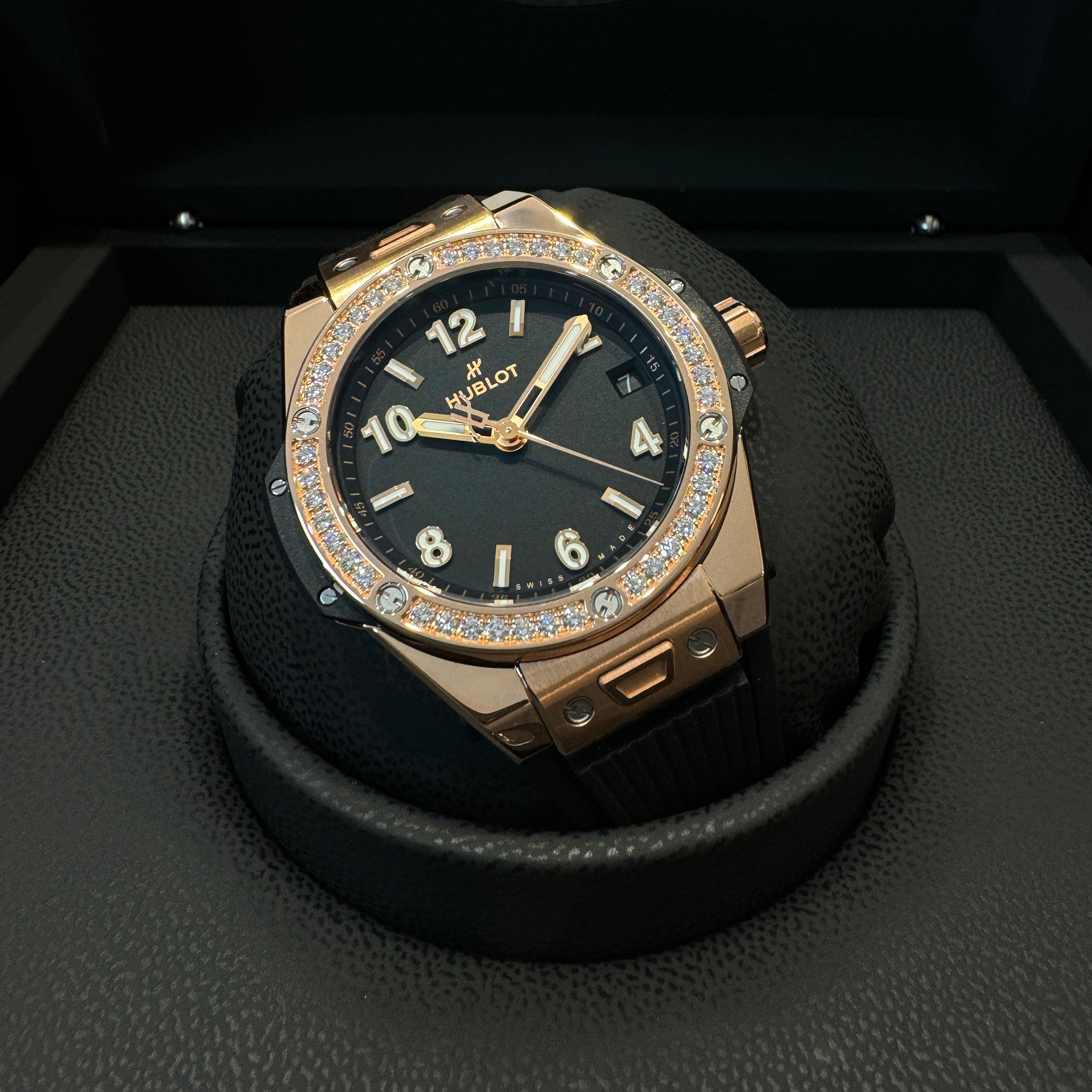 Hublot Big Bang One Click King Gold 39mmRosegold diamonds TRADELUXE